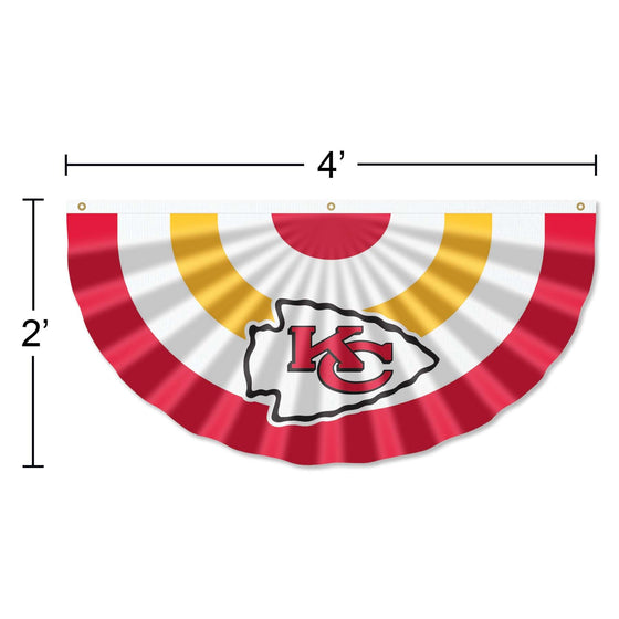 WinCraft Kansas City Chiefs Bunting Pleated Fan Banners