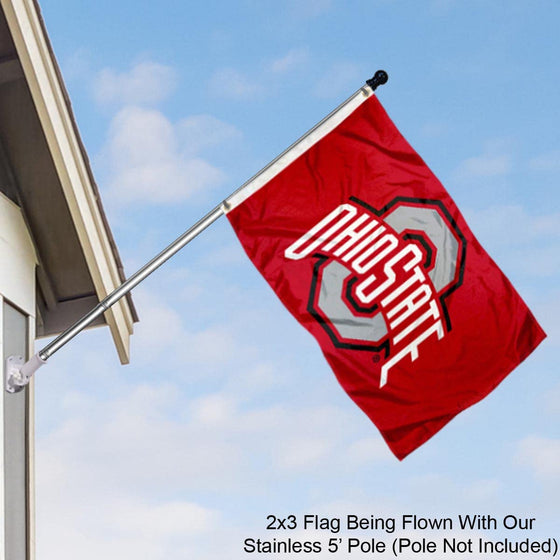 College Flags & Banners Co. Ohio State Buckeyes 2x3 Foot Flag