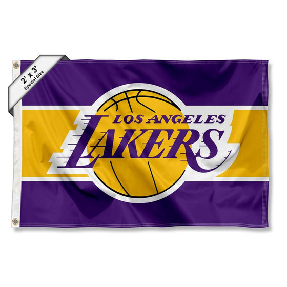 WinCraft Los Angeles Lakers Small 2x3 Foot Banner Flag