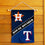 WinCraft House Divided Astros and Rangers Double Sided Garden Flag