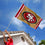 San Francisco 49ers Gold Banner and Tapestry Wall Tack Pads