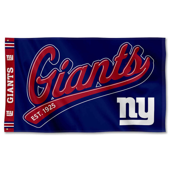 WinCraft New York Giants Script Logo Premium Flag