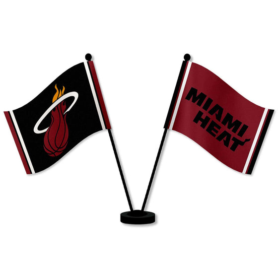 WinCraft Miami Heat Desk and Table Top Flags