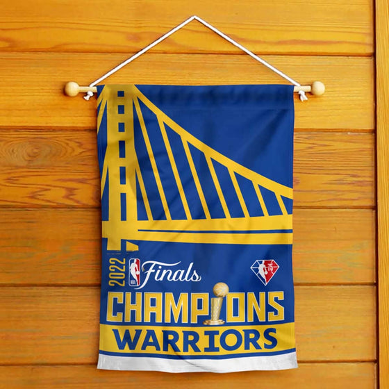 WinCraft Golden State Warriors 2022 NBA Champions Double Sided Garden Flag Banner