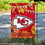 WinCraft Kansas City Chiefs Fall Leaves Decorative Football Garden Flag Double Sided Banner