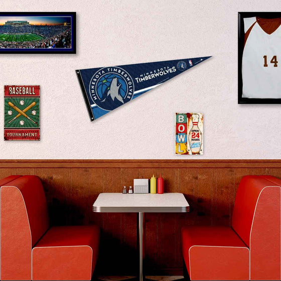 Minnesota Timberwolves Pennant Flag and Wall Tack Pads Mounts