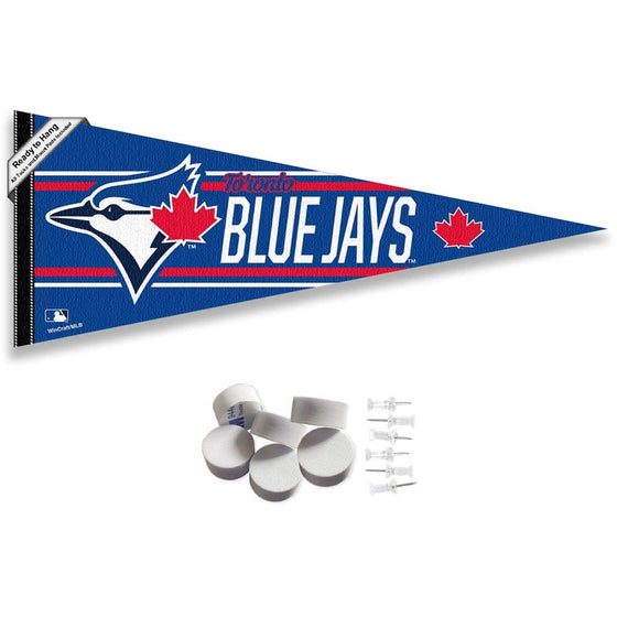 Toronto Blue Jays Pennant Banner and Wall Tack Pads