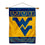 West Virginia Mountaineers Double Sided House Flag and Wood Banner Pole Set