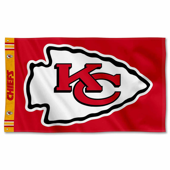 WinCraft Kansas City Chiefs Printed Header 3x5 Foot Banner Flag