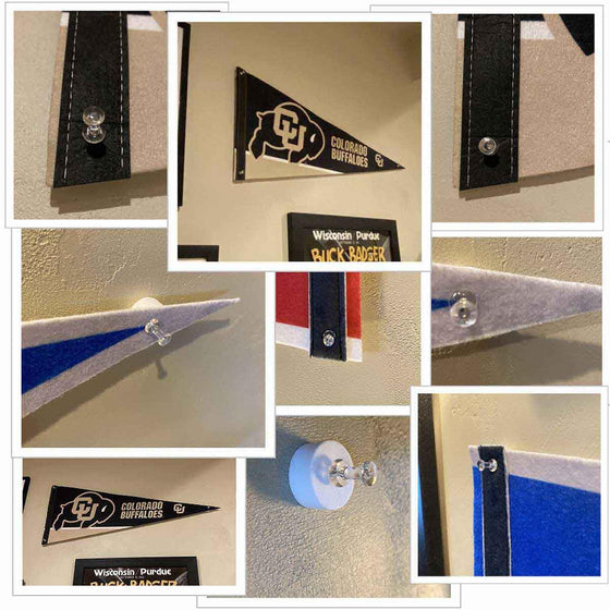 Columbus Blue Jackets Pennant Flag and Wall Tack Pads Mounts