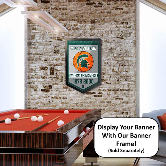 Michigan State Spartans Basketball National Champions Banner