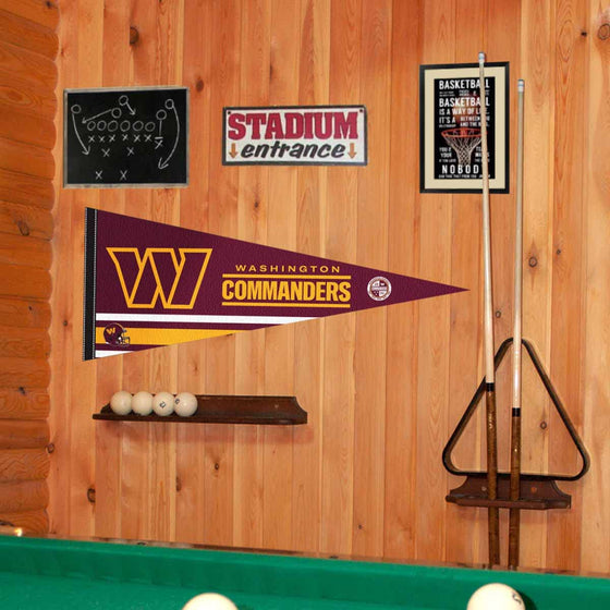 WinCraft Washington Commanders Pennant Banner Flag