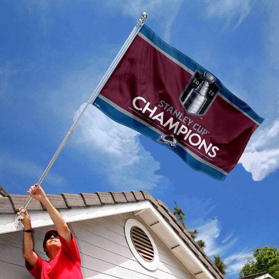 WinCraft Colorado Avalanche 2022 Stanley Cup Hockey Champions Grommet Flag