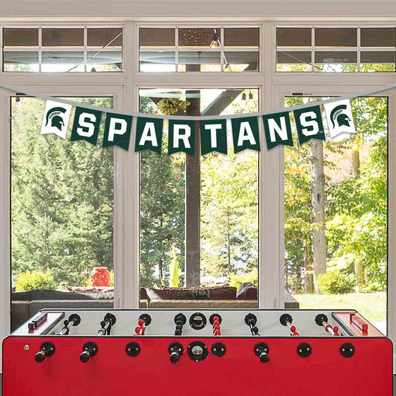 Michigan State Spartans Banner String Pennant Flags