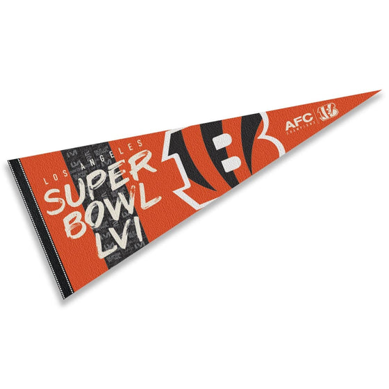 WinCraft Bengals 2022 Super Bowl LVI Bound Full Size Large Pennant