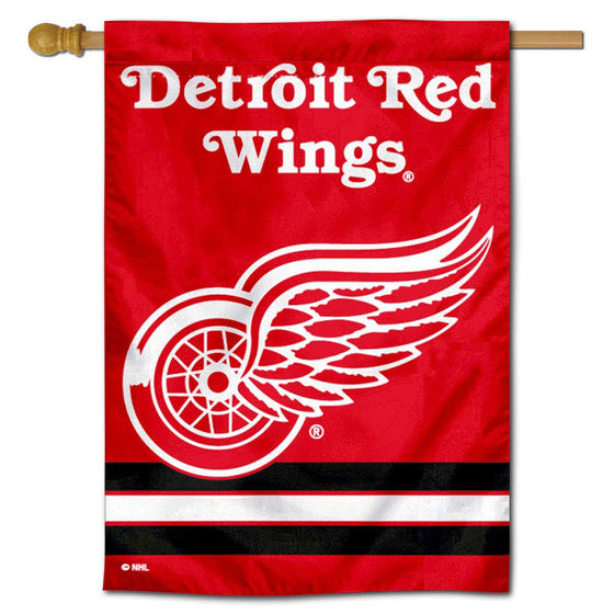 Detroit Red Wings Two Sided House Flag