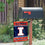 College Flags & Banners Co. Illinois Fighting Illini Garden Flag and Mailbox Post Pole Mount Holder Set