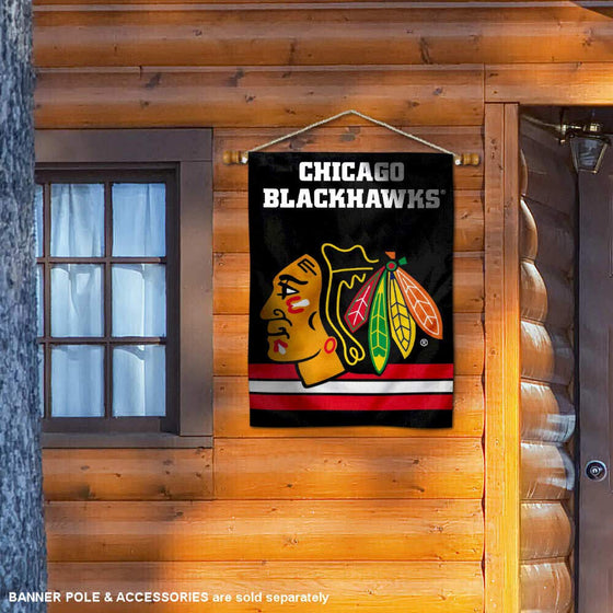 WinCraft Chicago Blackhawks Two Sided House Flag