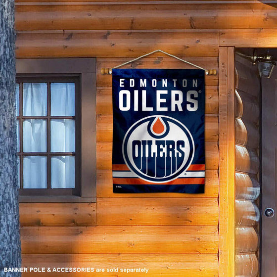 WinCraft Edmonton Oilers Double Sided Banner House Flag