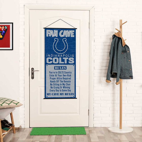 WinCraft Indianapolis Colts Man Cave Fan Banner Wall Door Scroll