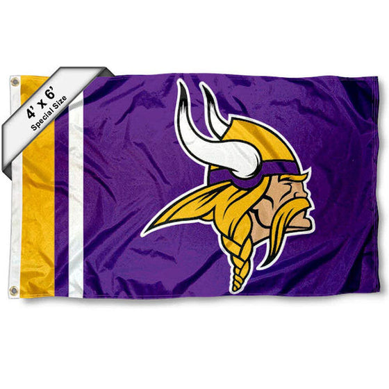 WinCraft Minnesota Vikings 4 ft x 6 ft Foot Flag