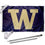 College Flags & Banners Co. Washington Huskies Big W Flag with Pole and Bracket Kit