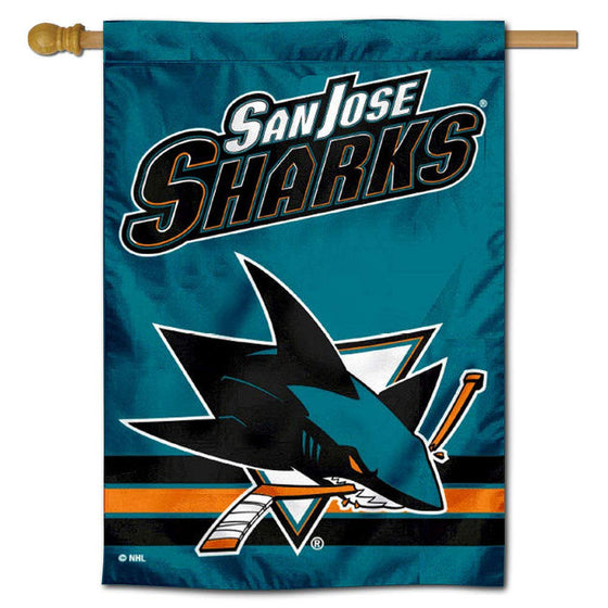 WinCraft San Jose Sharks Double Sided Banner House Flag