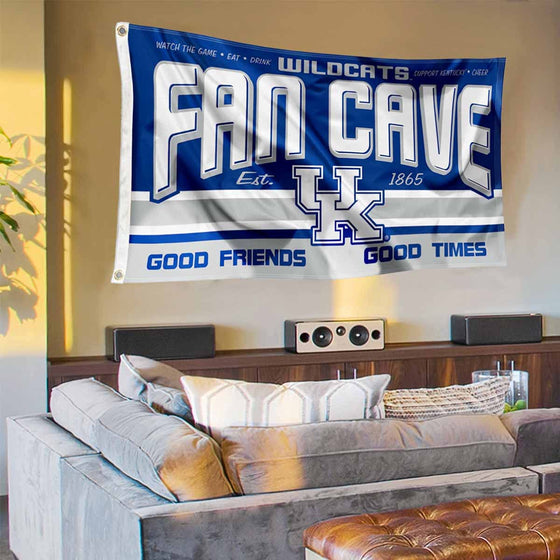 Kentucky Wildcats Fan Man Cave Banner Flag