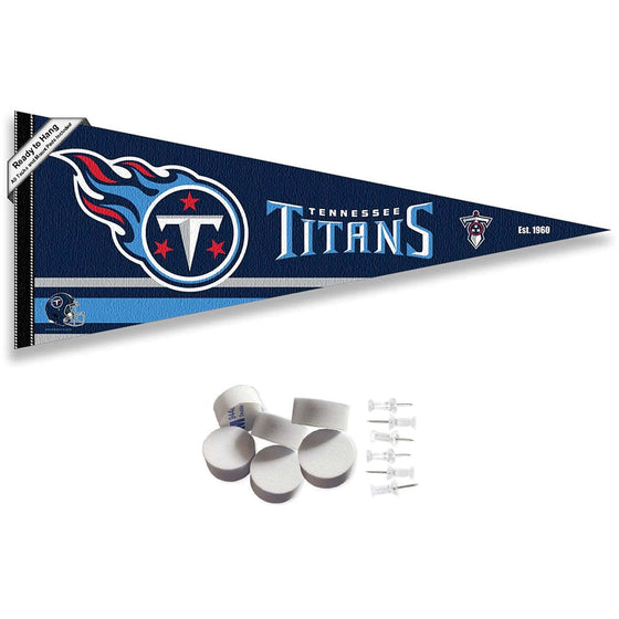 Tennessee Titans Pennant Banner and Wall Tack Pads