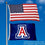 Arizona Wildcats Small 2'x3' Flag and USA 3x5 Flag Set