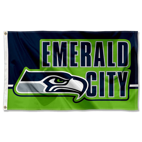 WinCraft Seattle Seahawks Emerald City 3x5 Outdoor Flag