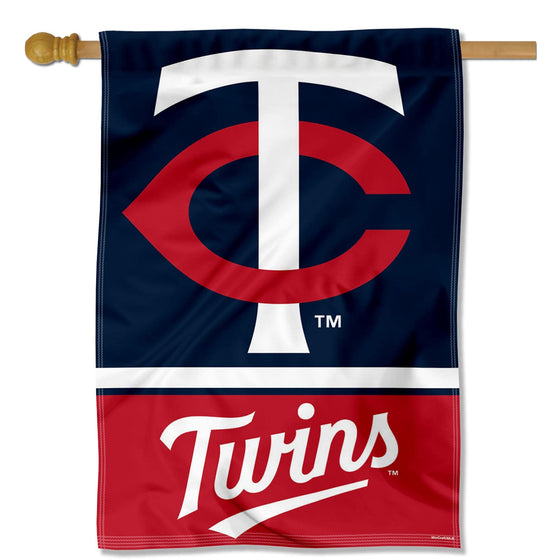 WinCraft Minnesota Twins Double Sided House Banner Flag