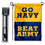 College Flags & Banners Co. US Navy Midshipmen Beat Army Garden Flag with Stand Holder