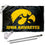 College Flags & Banners Co. Iowa Hawkeyes Black Flag with Pole and Bracket Complete Set