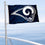 WinCraft Los Angeles Rams Boat and Golf Cart Pennant Flag