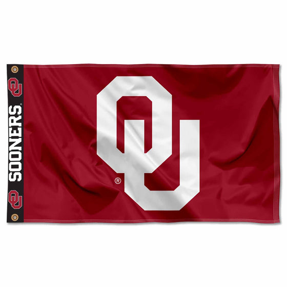 College Flags & Banners Co. Oklahoma Sooners Printed Header 3x5 Foot Banner Flag