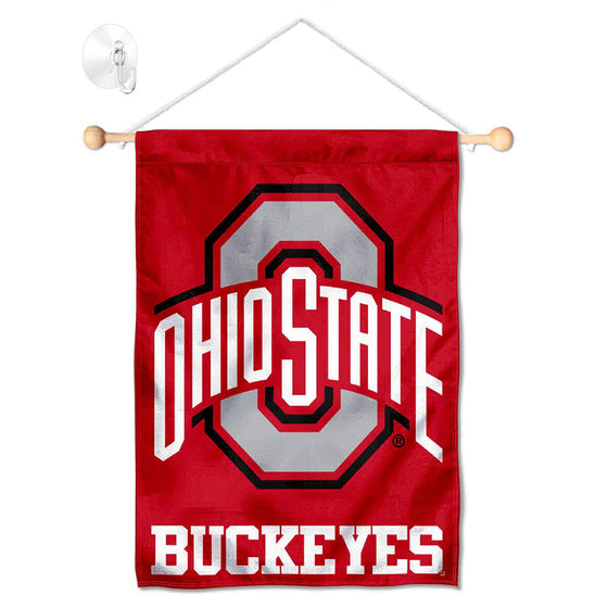 College Flags & Banners Co. Ohio State Buckeyes Banner for Windows Doors and Walls