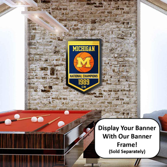 Michigan Wolverines Basketball National Champions Banner