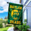 Baylor Bears New Bear Logo Double Sided House Flag with Flag Pole Set