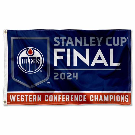 WinCraft Edmonton Oilers 2024 Stanley Cup Final Banner Flag