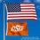 College Flags & Banners Co. Oklahoma State Cowboys Small 2x3 Foot Flag