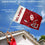 College Flags & Banners Co. Oklahoma Sooners Helmet Flag with Pole and Bracket Complete Set