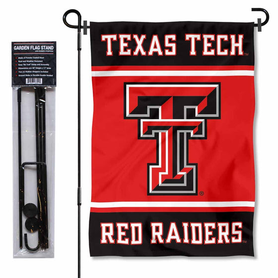 College Flags & Banners Co. Texas Tech Red Raiders Garden Flag with Stand Holder