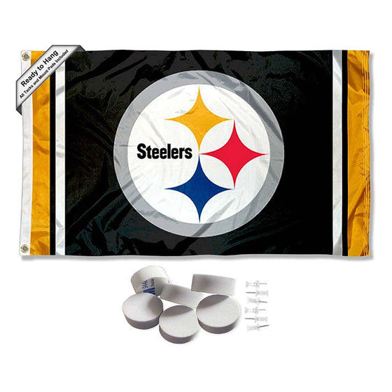 Pittsburgh Steelers Banner and Tapestry Wall Tack Pads