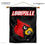 Louisville Cardinals Banner Flag and Wood Banner Pole Set