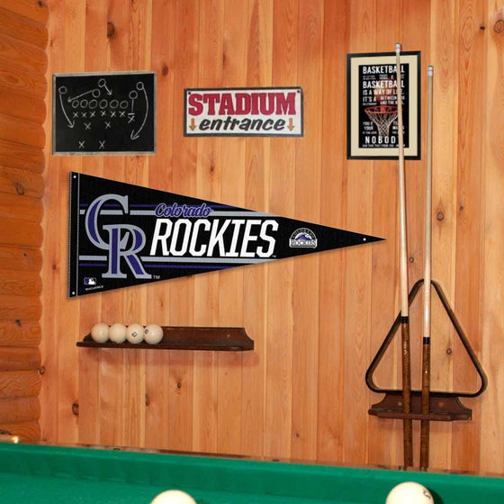 Colorado Rockies Pennant Banner and Wall Tack Pads