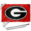 College Flags & Banners Co. Georgia Bulldogs Red Flag with Pole and Bracket Kit