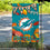 WinCraft Miami Dolphins Fall Leaves Decorative Football Garden Flag Double Sided Banner