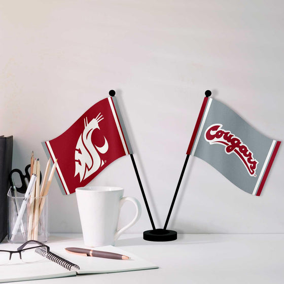 WinCraft Washington State Cougars Desk and Table Top Flags