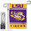 Louisiana State LSU Tigers Garden Banner Flag with Flag Pole Stand Set